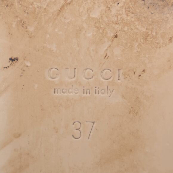 Gucci Princetown GG Monogram Blue Velvet Horsebit Mule Slides Navy 37 US7 - Picture 16 of 16